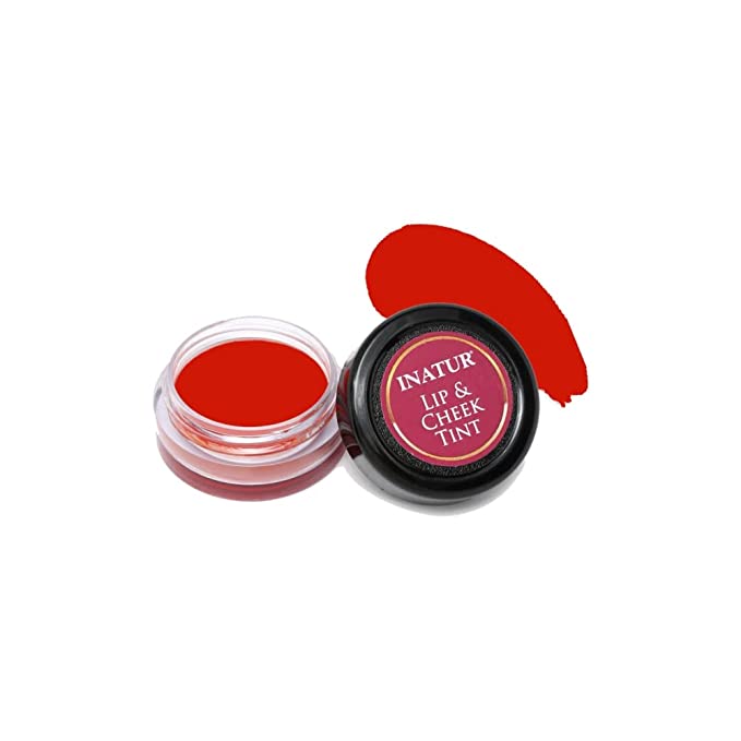 INATUR Lip and Cheek Tint Sunny Red 4g