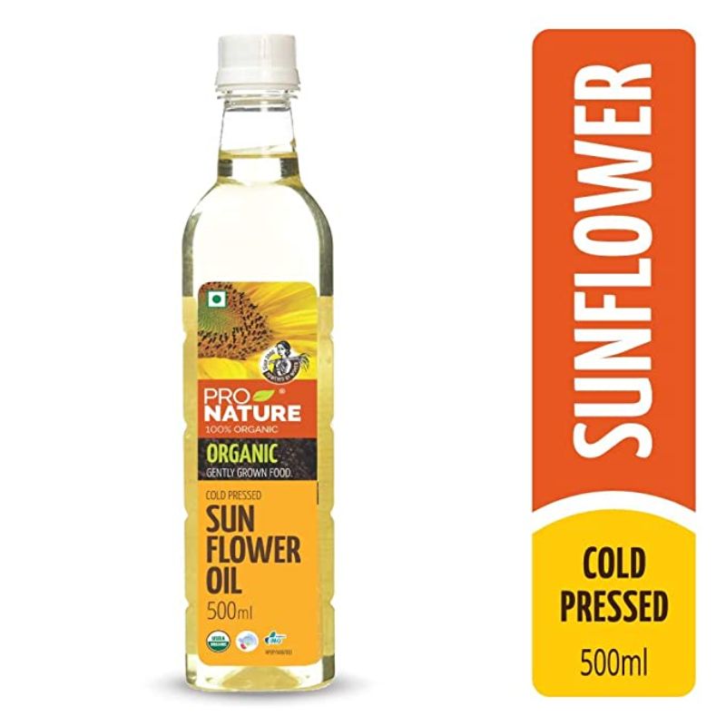 Pro Nature 100% Organic Sunflower Oil, 500ml