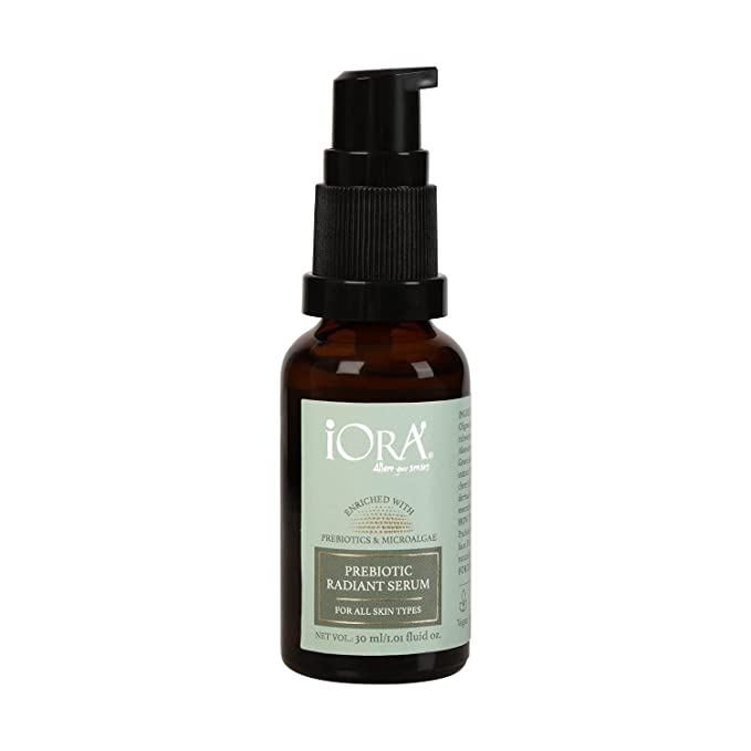 iORA Prebiotic Day & Night Radiant Serum with Vitamin C & Glycerin for face pigmentation | enriched with Hyaluronic Acid, Almond Oil & Tea Tree Oil | for Glowing & Blemish-Free Skin | For Men & Women - 30ml