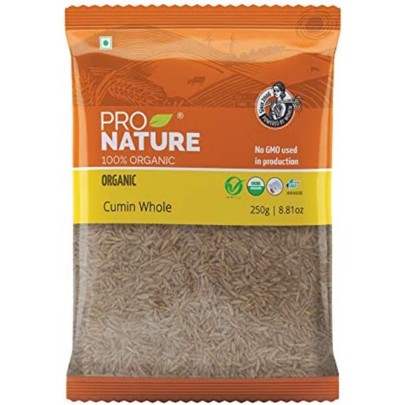 Pro Nature 100% Organic Cumin (Whole), 250g