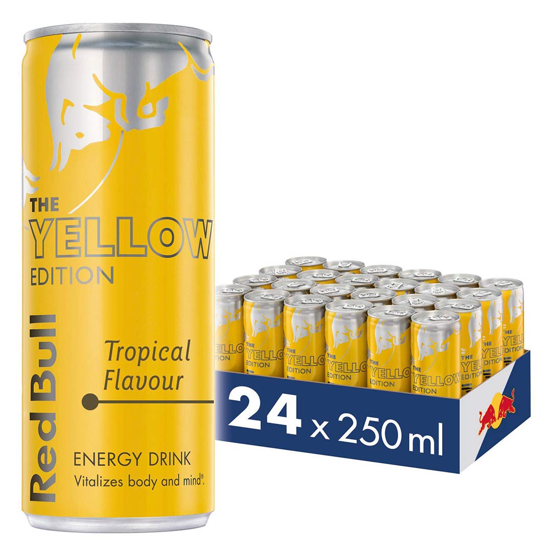 Red Bull Energy Drink, The Yellow Edition, 250ml (24 Pack)