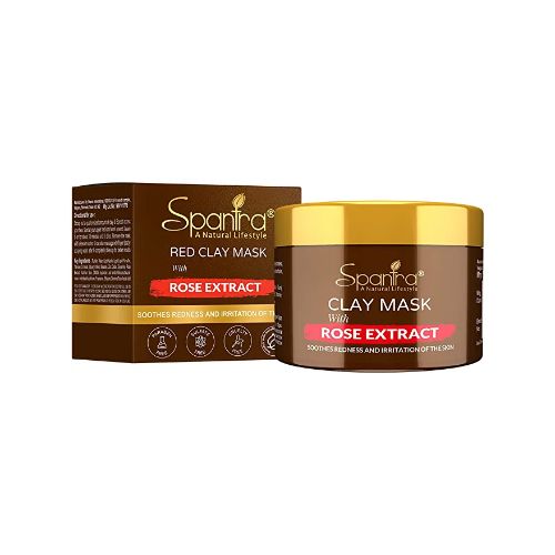 Spantra Red Clay Mask with Rose Extract, 125g