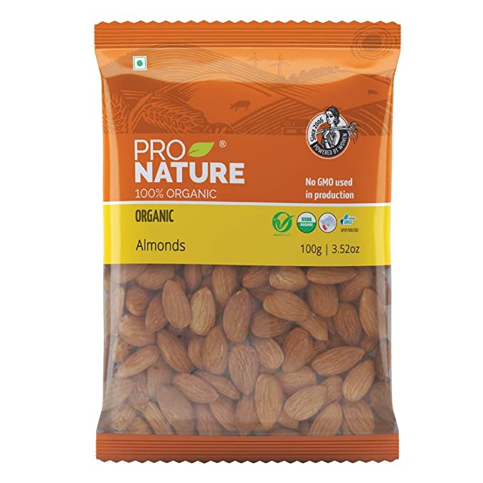 Pro Nature 100% Organic Almonds, 100g
