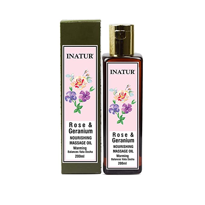 INATUR Rose & Geranium Massage oil 50 ml