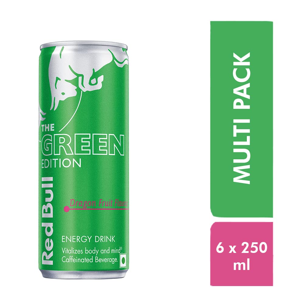 Red Bull Energy Drink, The Green Edition, 250 ml (6 Pack)