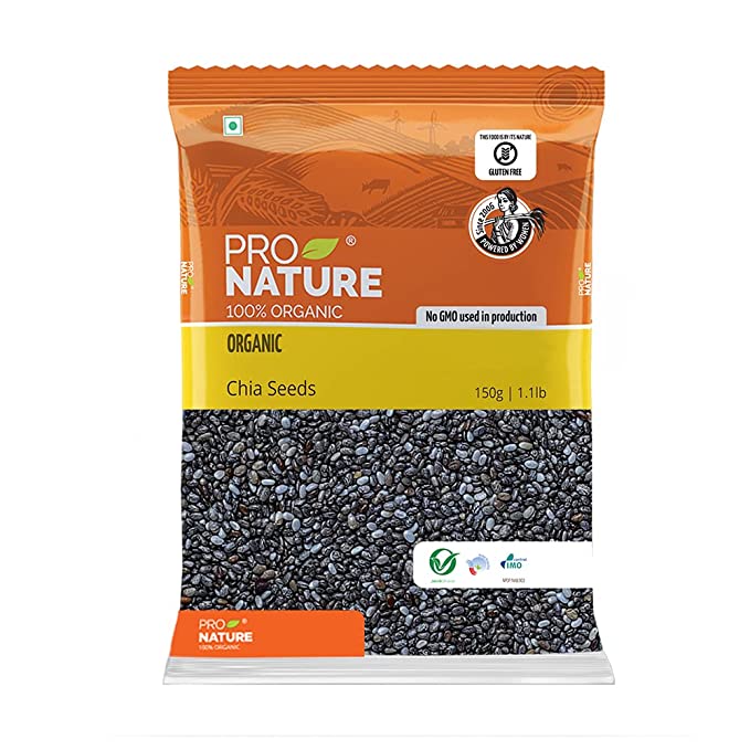 Pro Nature 100% Organic Chia Seeds, 150g