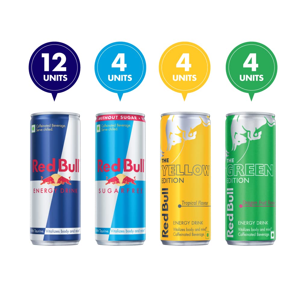Red Bull Energy Drink, Variety, 250 ml (24 Pack)