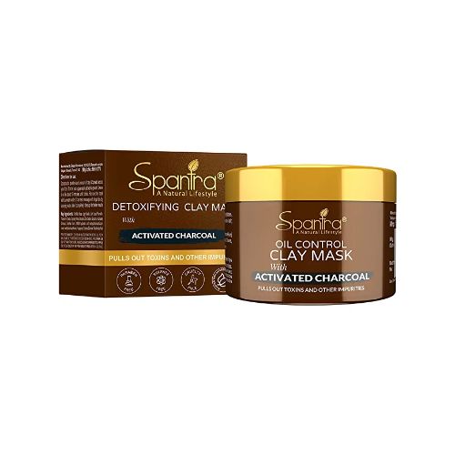 Spantra Detoxifying Clay Mask with Activated Charcoal, 125gm