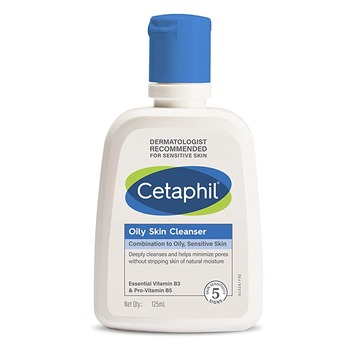 Cetaphil Oily Skin Cleanser , Daily Face Wash for Oily, Acne prone Skin, 125ml
