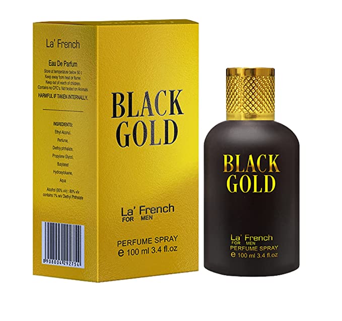 LA' FRENCH Black Gold, Eau De Parfum, 100ml