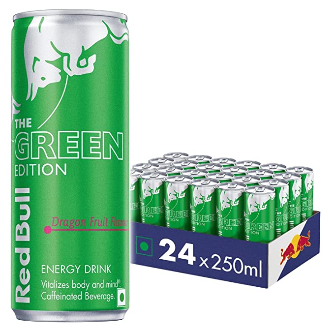 Red Bull Energy Drink, The Green Edition, 250 ml (24 Pack)