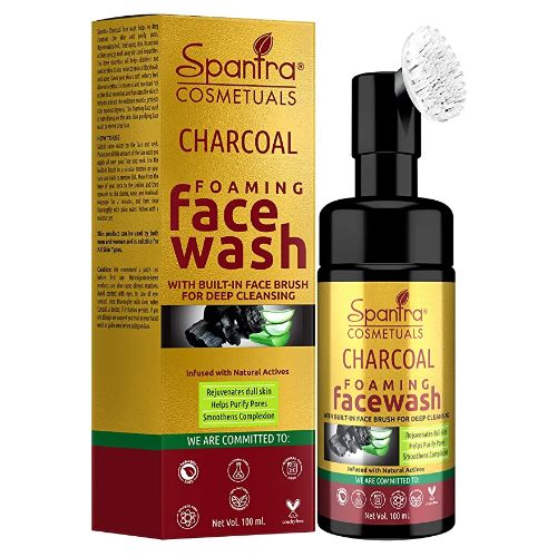 Spantra Charcoal Foaming Face Wash, 100ml