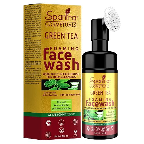 Spantra Green Tea Foaming Face Wash with, 100ml