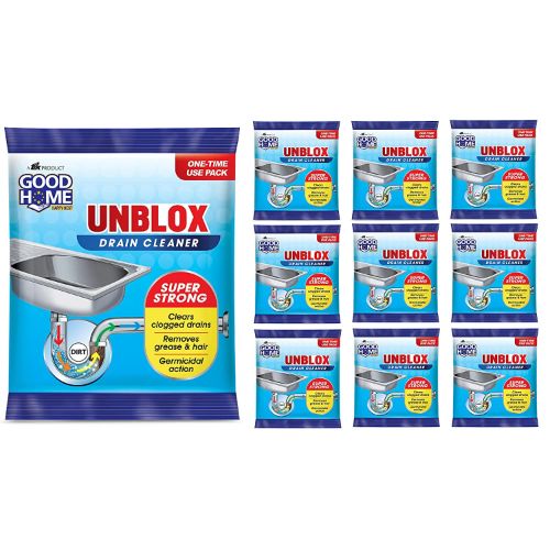 Good Home Unblox Drain Cleaner, 50g ( Pack of 10 )