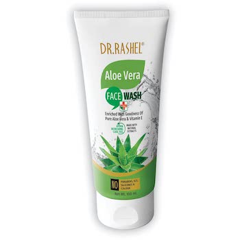 DR.RASHEL Aloe Vera Face Wash Enriched with Goodness of Pure Aloe Vera & Vitamin C with No Parabens, SLS, Silicones & Colour (100 ml)