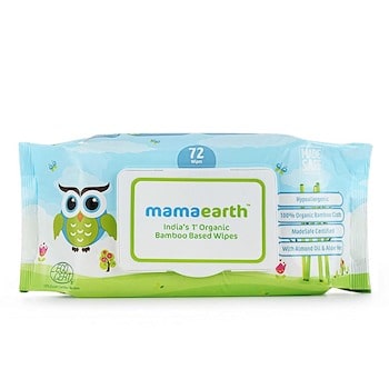 Mamaearth India's First Organic Bamboo Based Baby Wipes (Pack of 1)