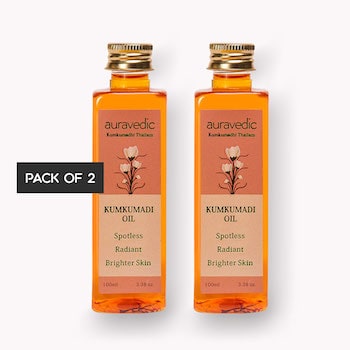 Auravedic Authentic Kumkumadi Oil- Glow Naturally – Pack of 2