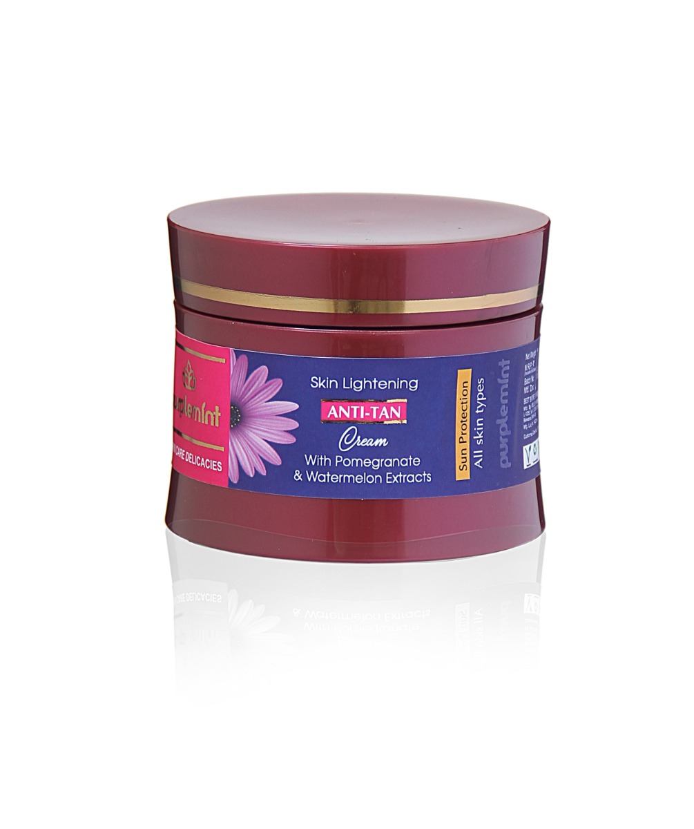 Purplemint - Skin Lightening Anti Tan Cream with Pomegranate & Watermelon Extracts