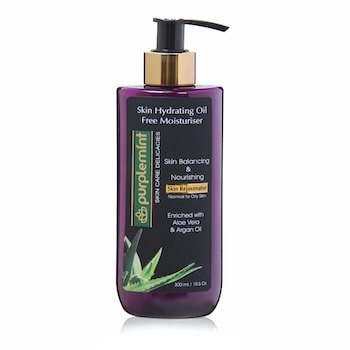 Purplemint - Skin Hydrating Oil Free Moisturiser With Aloe Vera & Argan Oil - 300ml