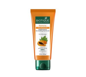 Biotique Papaya Tan Removal Brightening & Reviatalizing Face Scrub - 100g