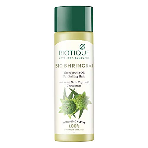 Biotique Bio Bhringraj Therapeutic Hair Oil for Falling Hair Intensive Hair  Regrowth Treatment, 120ml