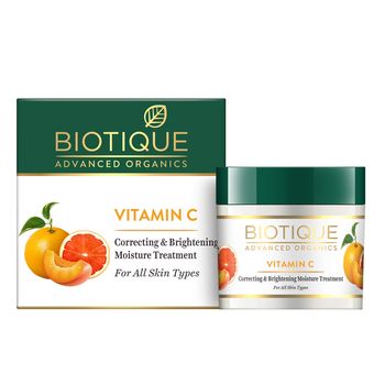Biotique Vitamin C Correcting and Brightening Non Greasy Face Cream, 50 g
