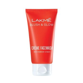 Lakme Blush & Glow Strawberry Creme Face Wash - 100gm