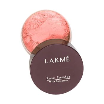 Lakme Rose Loose Face Powder with Sunscreen, Warm Pink - 40 gm