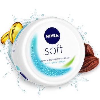 NIVEA Soft Light Moisturizer Cream, with Vitamin E & Jojoba Oil for Face, Hands and Body - 300 ml