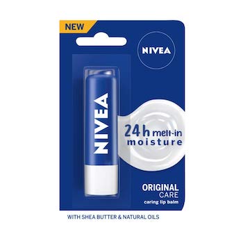  NIVEA Lip Balm, Original Care - 4.8 gm