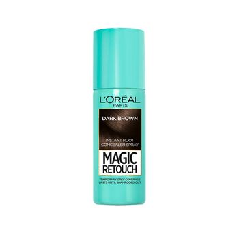 L'Oreal Paris Instant Root Concealer Spray, Magic Retouch, Root Touch up (Pack of 1)- Dark Brown