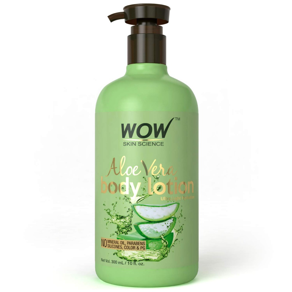 WOW Skin Science Aloe Vera Body Lotion - Ultra Light Hydration - 300 ml