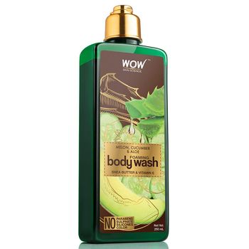 WOW Skin Science Melon, Cucumber & Aloe Foaming Body Wash - 250 ml