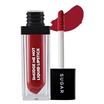 SUGAR Cosmetics - Smudge Me Not - Liquid Lipstick - 10 Drop Dead Red (Red) - 4.5 ml