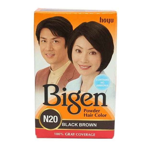 Bigen Powder Hair Color, Black Brown N20 (6g)
