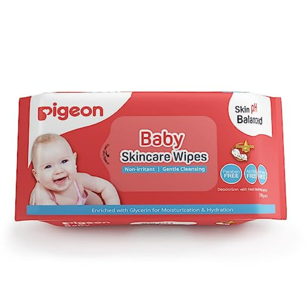 Pigeon Baby Skincare Wipes, 72 Sheets