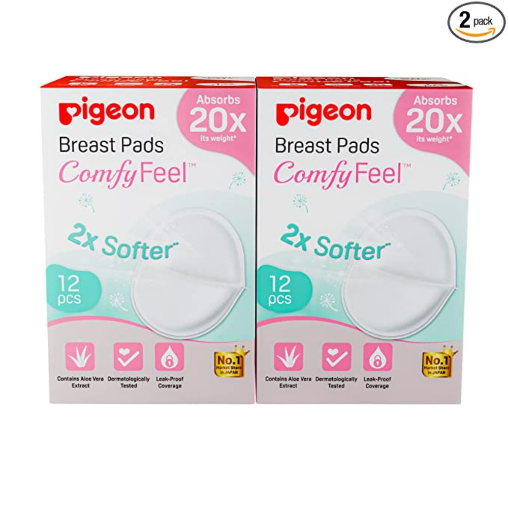Pigeon Disposable Breast Pads White,12 pcs(2 Unit)