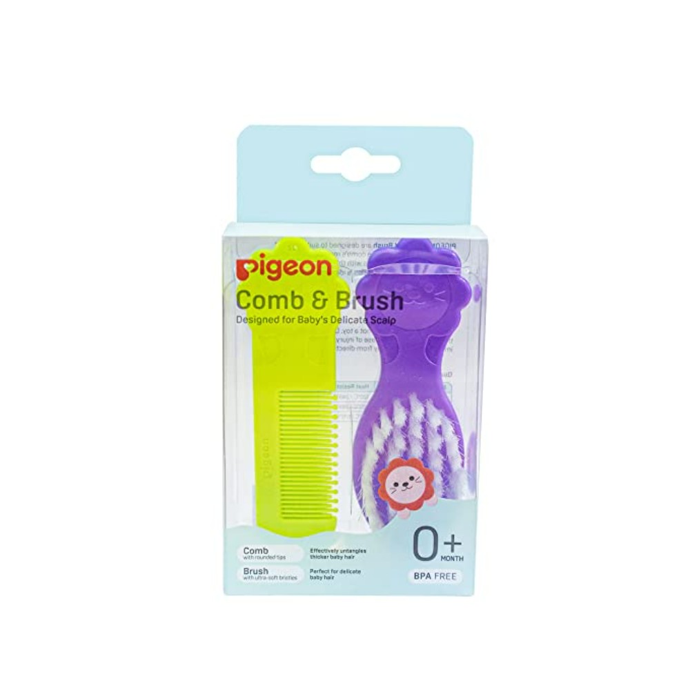 Pigeon Baby Comb & Brush,for 0 + Month