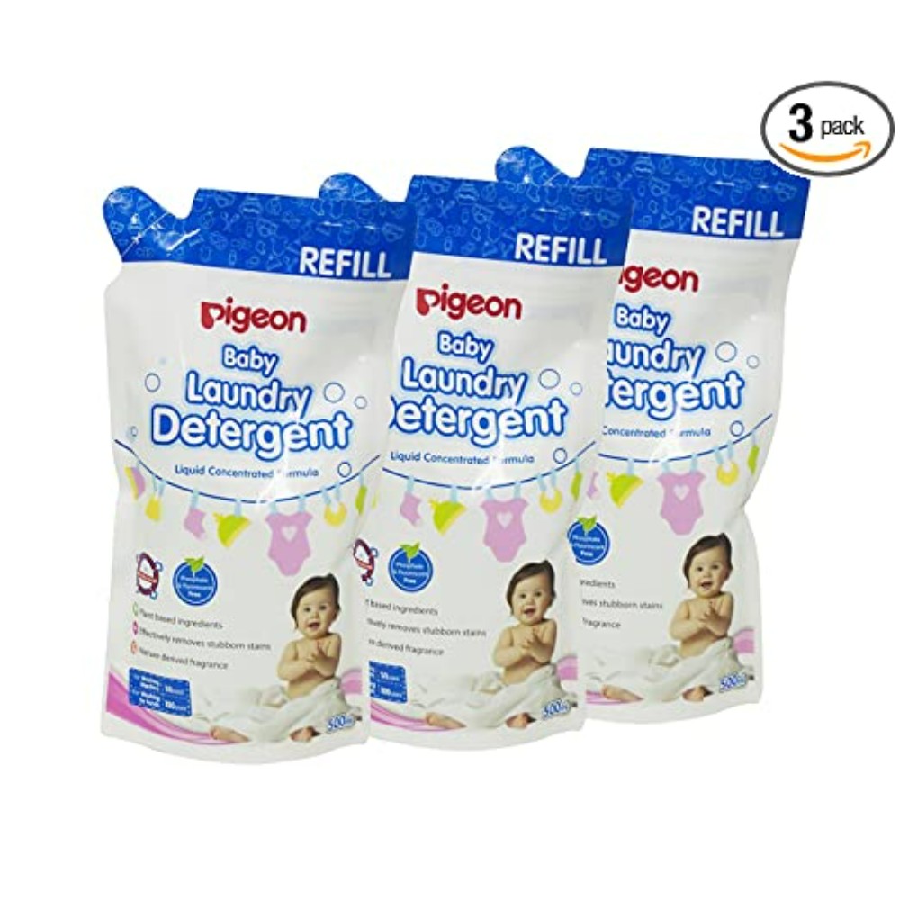 Pigeon Laundry Liquid Detergent Refill, 500ml(Pack of 3)