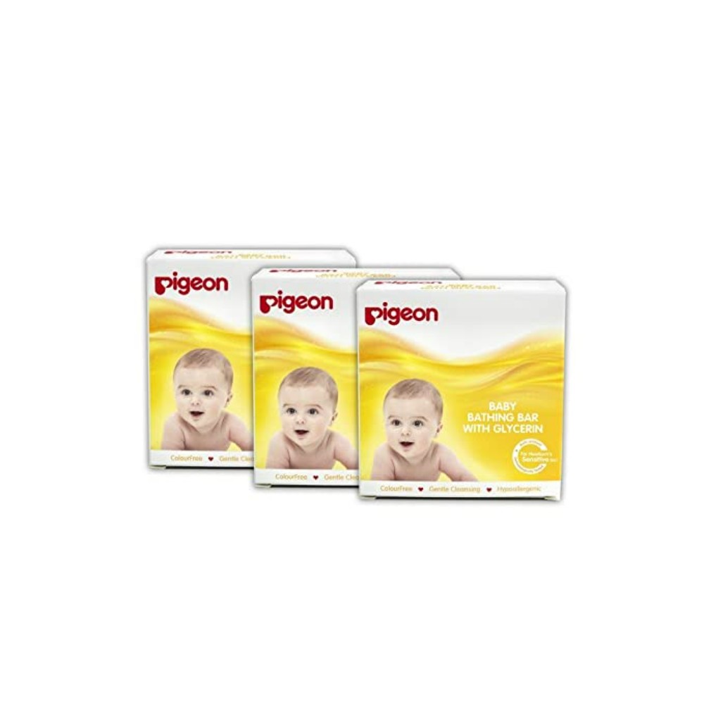 Pigeon Baby Bathing Bar, 75g(Pack of 3)
