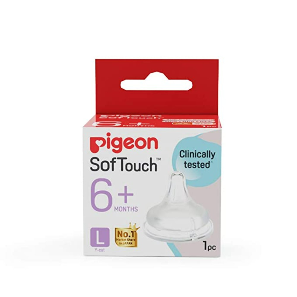 Pigeon Softtouch Nipple L,For 6+ Month