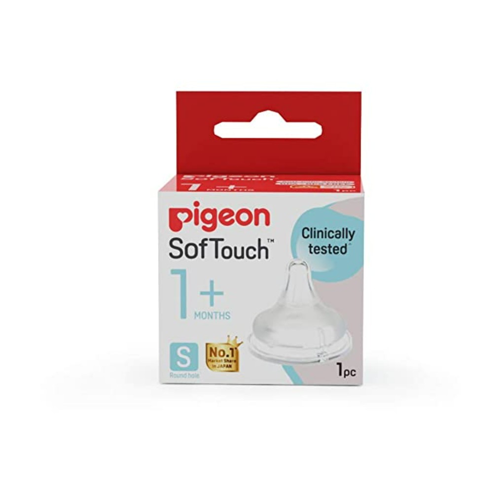 Pigeon Softtouch Nipple S,For 1+ Month