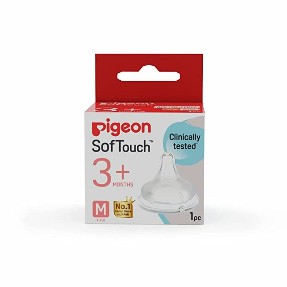 Pigeon Softtouch Nipple M,For 3+ Month
