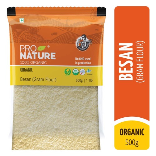 Pro Nature 100% Organic Besan (Gram Flour, 500g