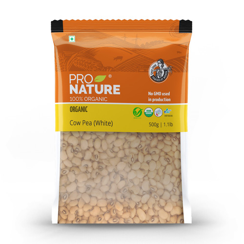 Pro Nature 100% Organic Cow Pea (White), 500g