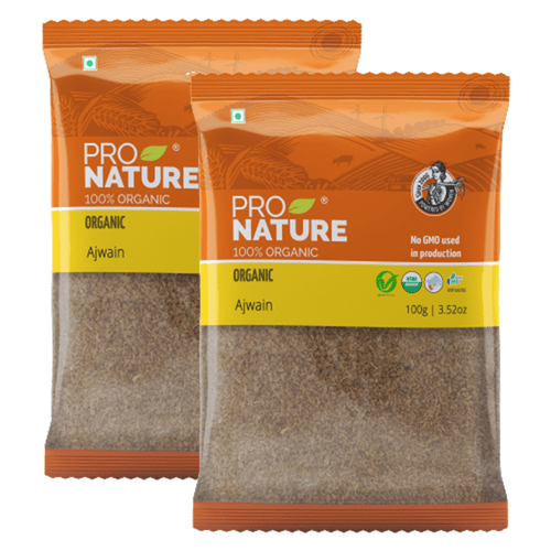 Pro Nature 100% Organic Ajwain, 100g (Pack of 2)