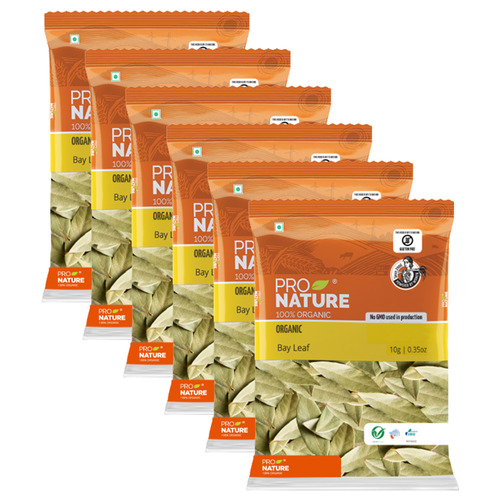 Pro Nature 100% Organic Bay Leaf (Tej Patta), 10g (Pack of 6)