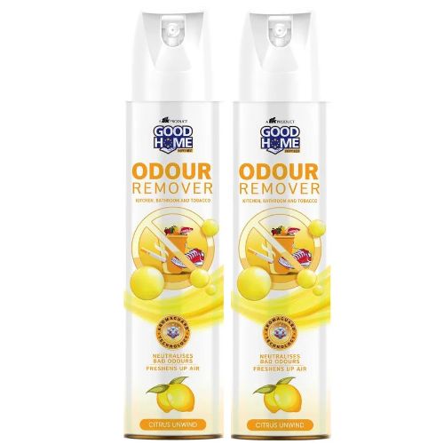 Goodhome Odour Remover, Citrus Unwind, 140g (Pack of 2)