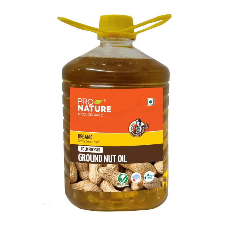 Pro Nature 100% Organic Groundnut Oil, 3 Litre
