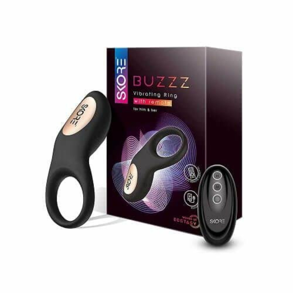 Skore Buzz ring Massager | Compatible | Rechargeable | Cordless | Water Resistant